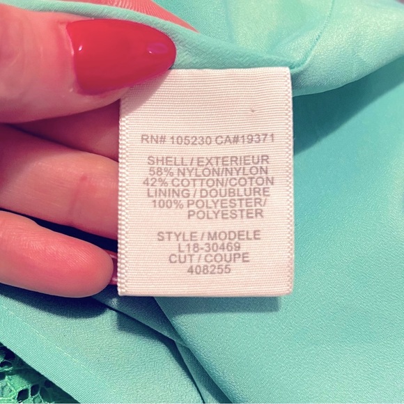 Joie Green Lace Cocktail Dress X-Small - Picture 3 of 4